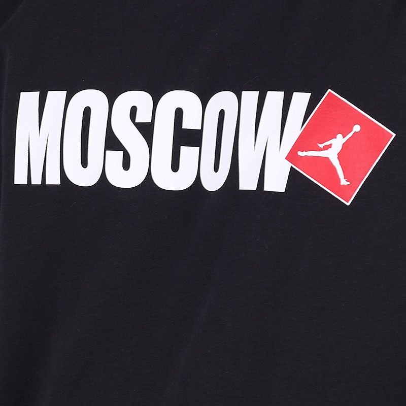 мужская черная футболка Jordan Moscow Short-Sleeve T-Shirt DD8038-010 - цена, описание, фото 2